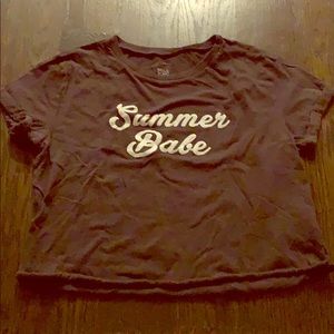 billa bong cropped tee